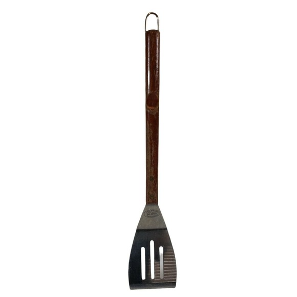 Bar B Que Stainless Steel Professional Tools Wooden Handle Spatula BBQ Barbecue - Picture 1 of 6